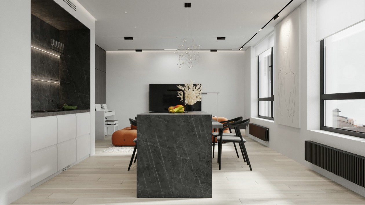 橙色+简洁白 高品质极简，优雅氛围下的理想之城-8