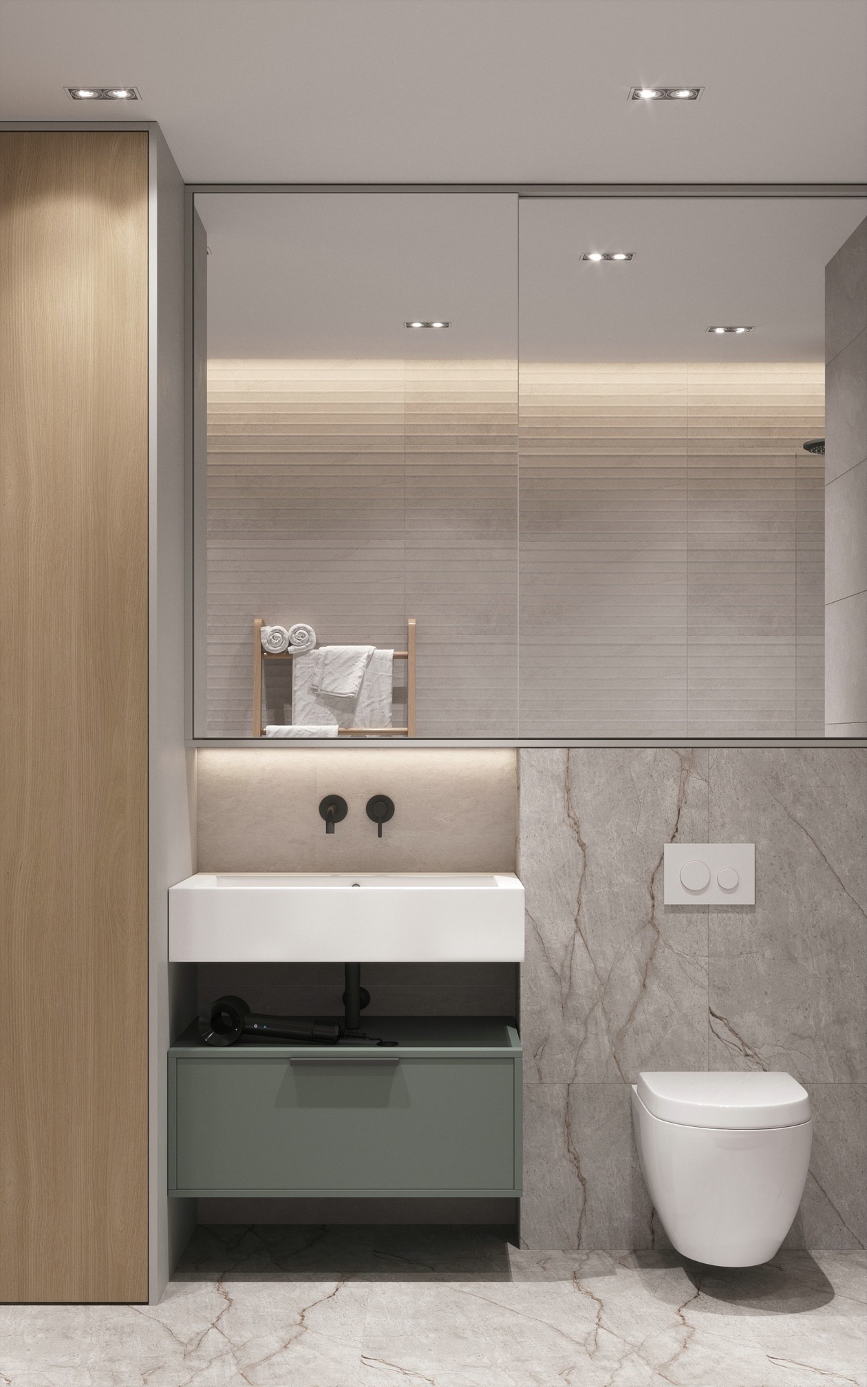 95㎡清爽原木风 纯粹自然的空间气质-18