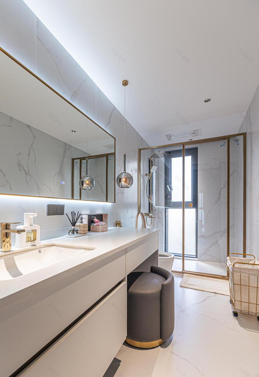 轻奢有度,浪漫刚好·浙江嘉兴大平层室内设计案例丨中国嘉兴-33