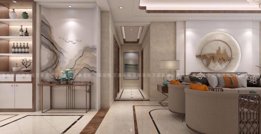 漫山麓府新中式装修 | 温暖和谐,功能齐全-0