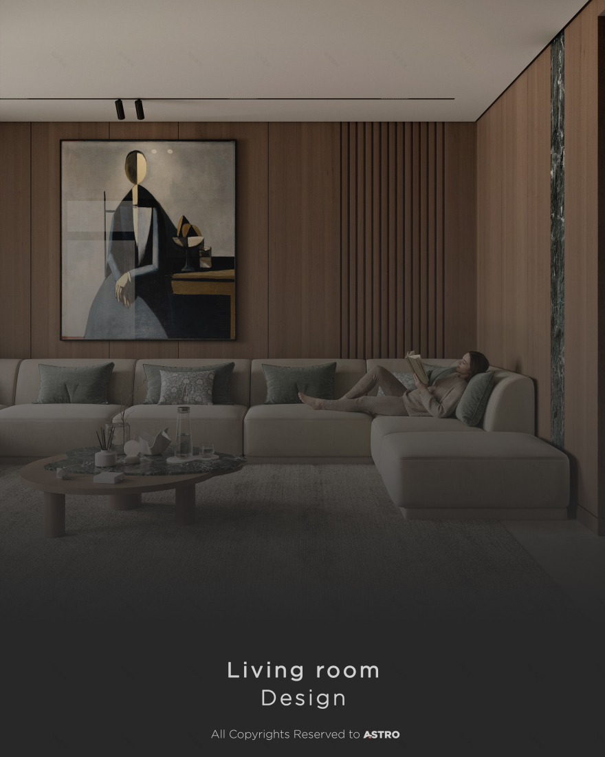 客厅设计丨沙特阿拉伯丨Astro Architects-0