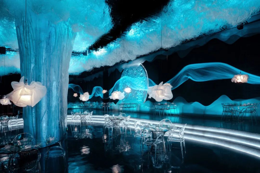 重庆 600㎡概念餐厅“云兮”水墨云雾的梦幻空间-33