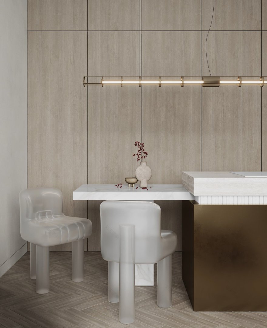 Warmgold TR 私人公寓设计丨俄罗斯莫斯科丨乌克兰 Anastasiya Zhigir 设计工作室-5