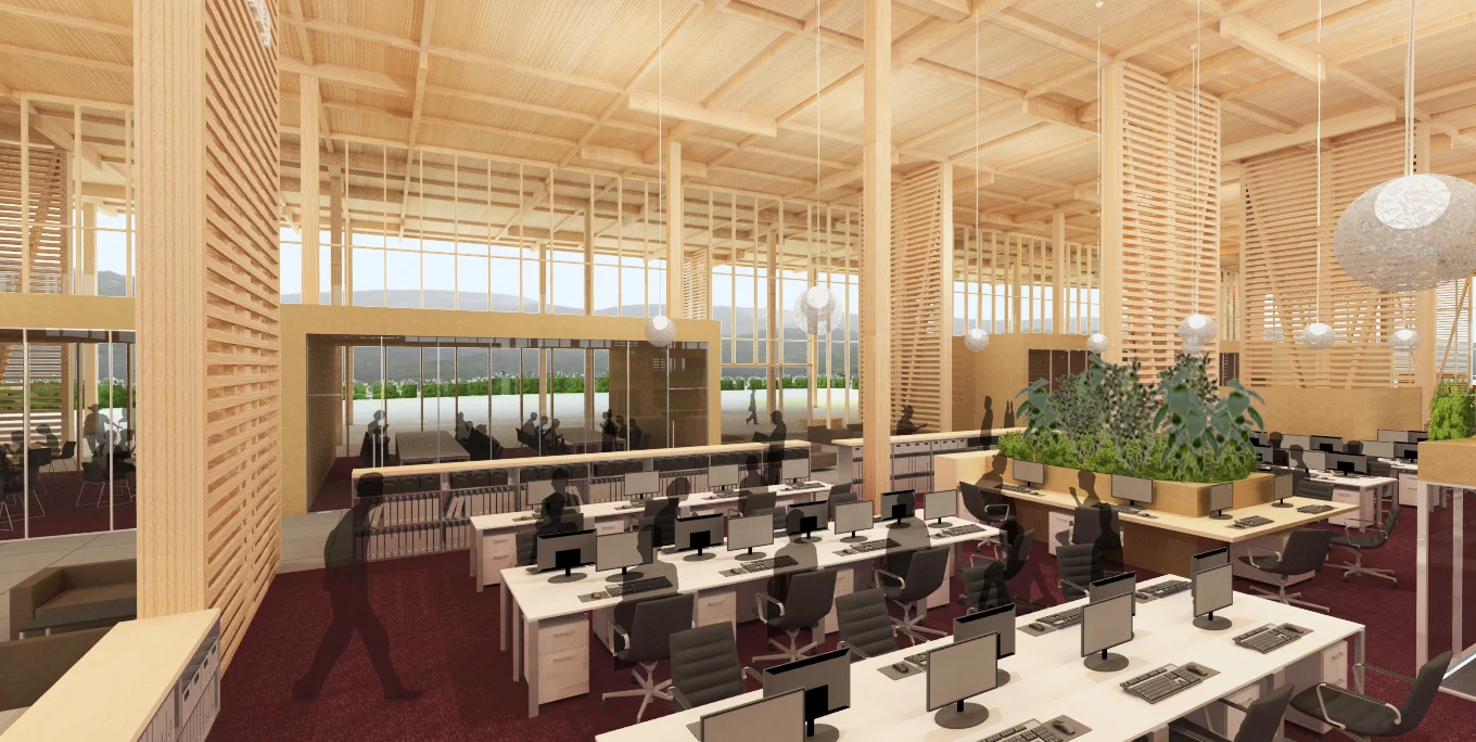 木曽町役場本庁舎・防災センター（木曽町政府本厅舍及防灾中心）丨日本长野-12