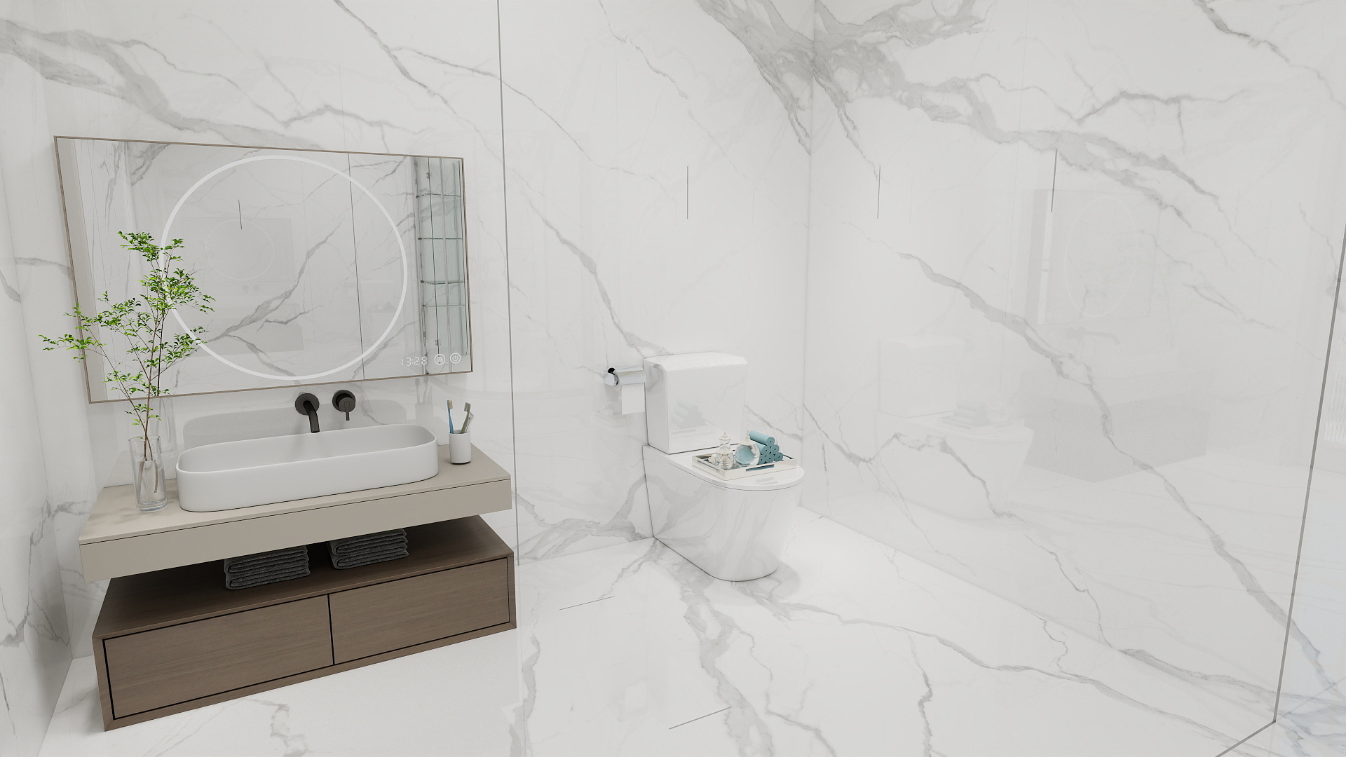 Modern 155 sqm Apartment Interior Design-4