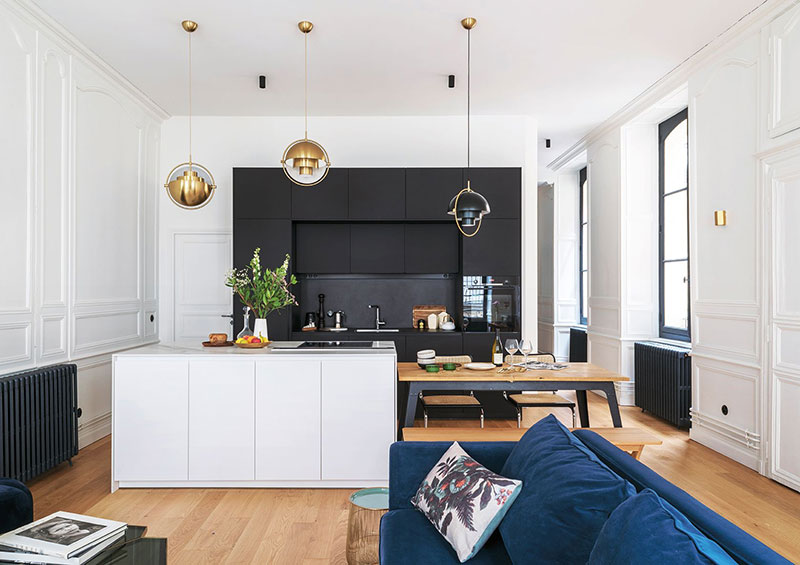 位于法国雷恩具有古典特色的现代公寓-5