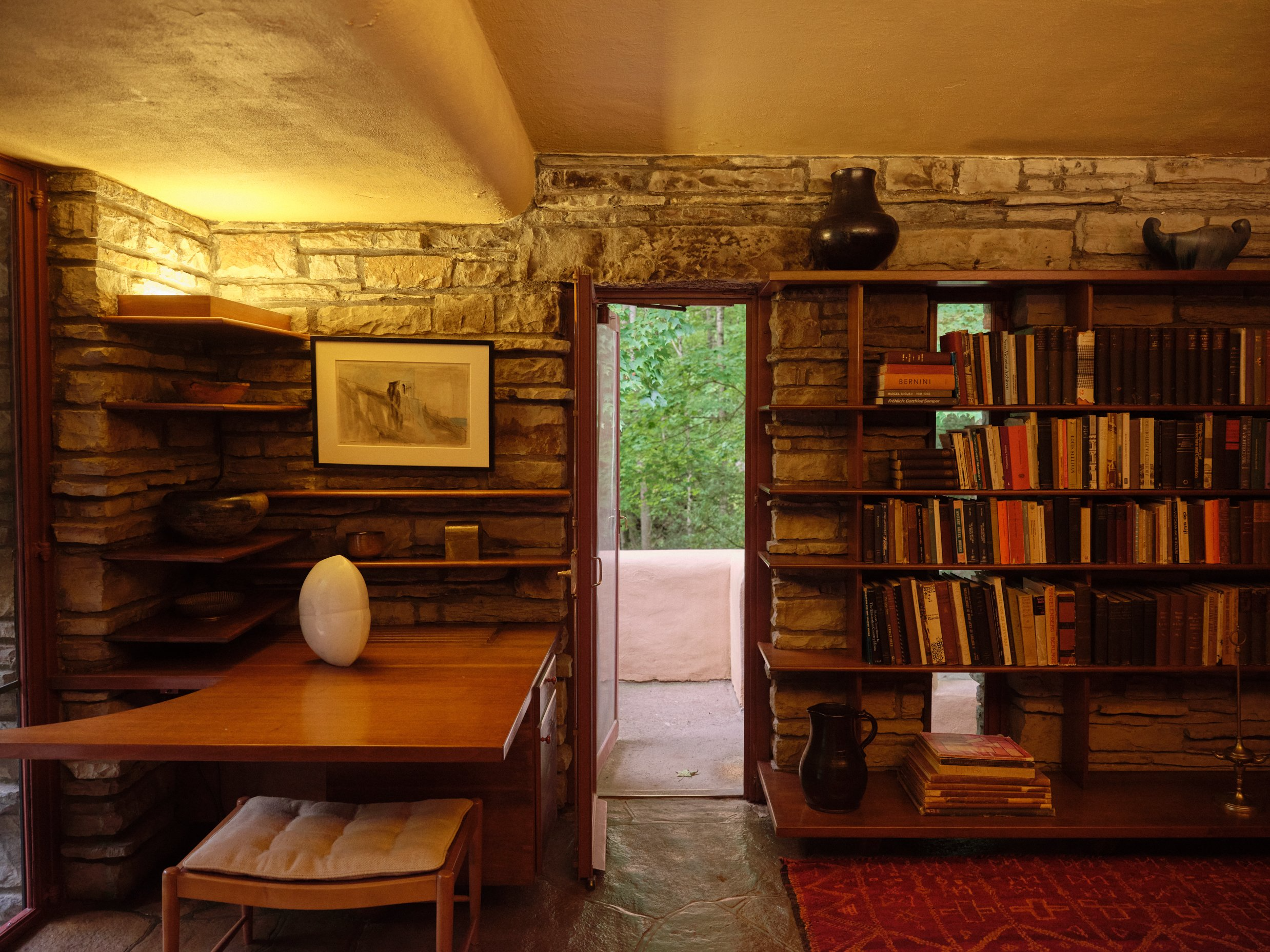 流水别墅丨美国宾夕法尼亚丨弗兰克·劳埃德·赖特-77