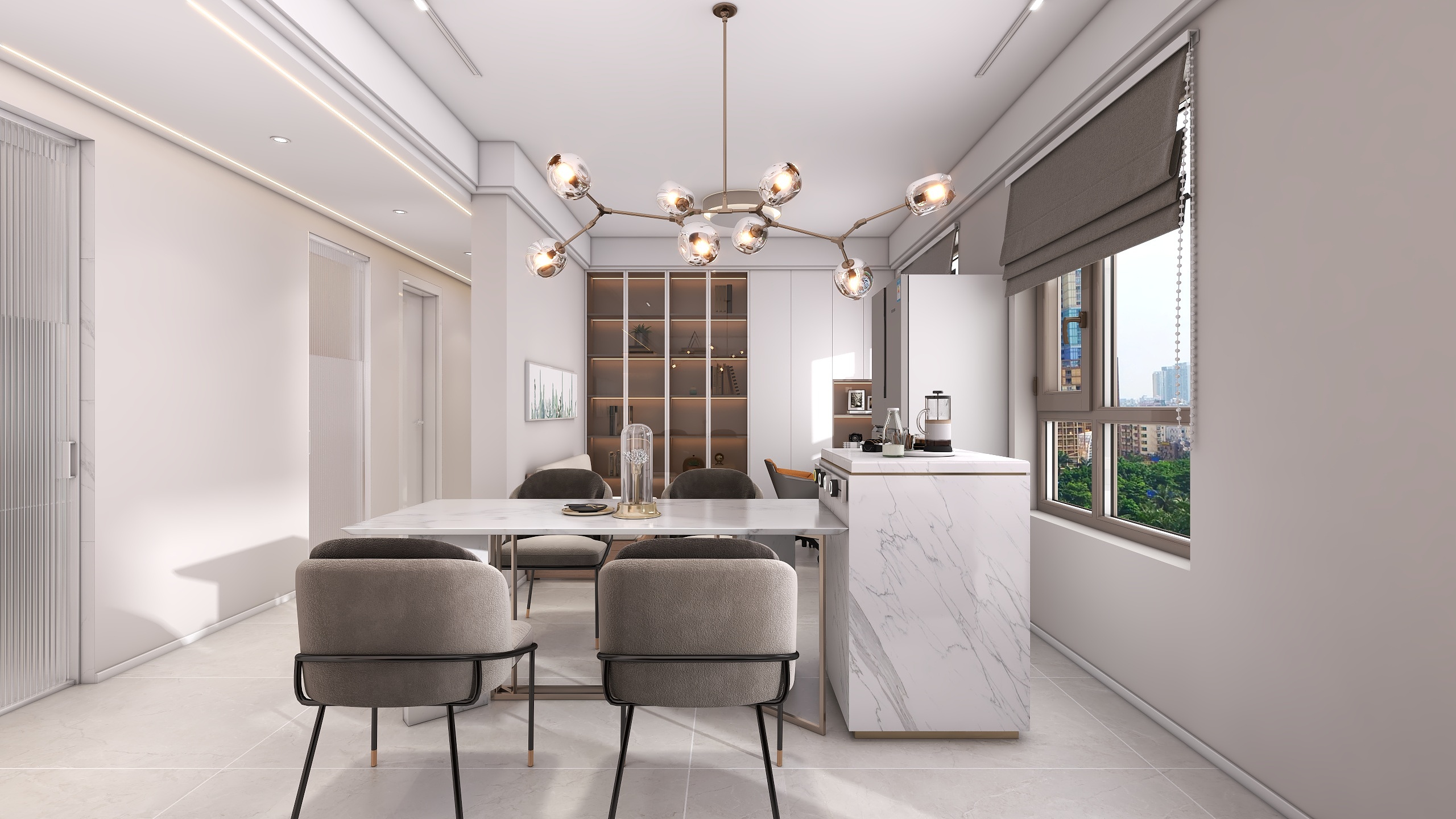 四川成都朗基香颂天府二期（113平方现代简约四居室）-18