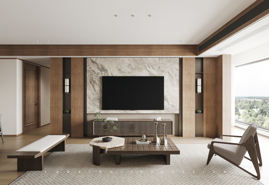 中骏世界城 135㎡精装改造丨三行集作设计工作室-33