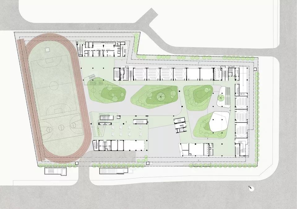 深圳前海三小(荔湾小学)- 高容高密校园的立体空间营造-102