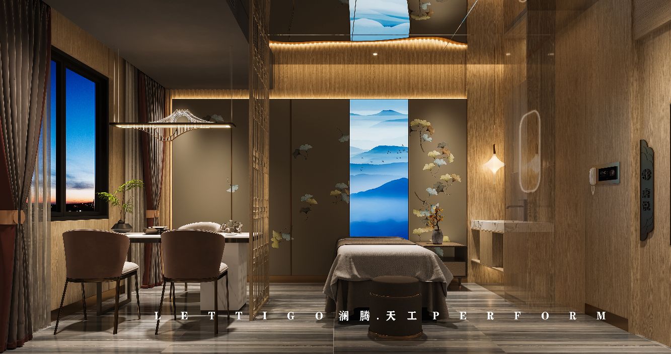 现代中式|足浴会所|SPA养生馆-18