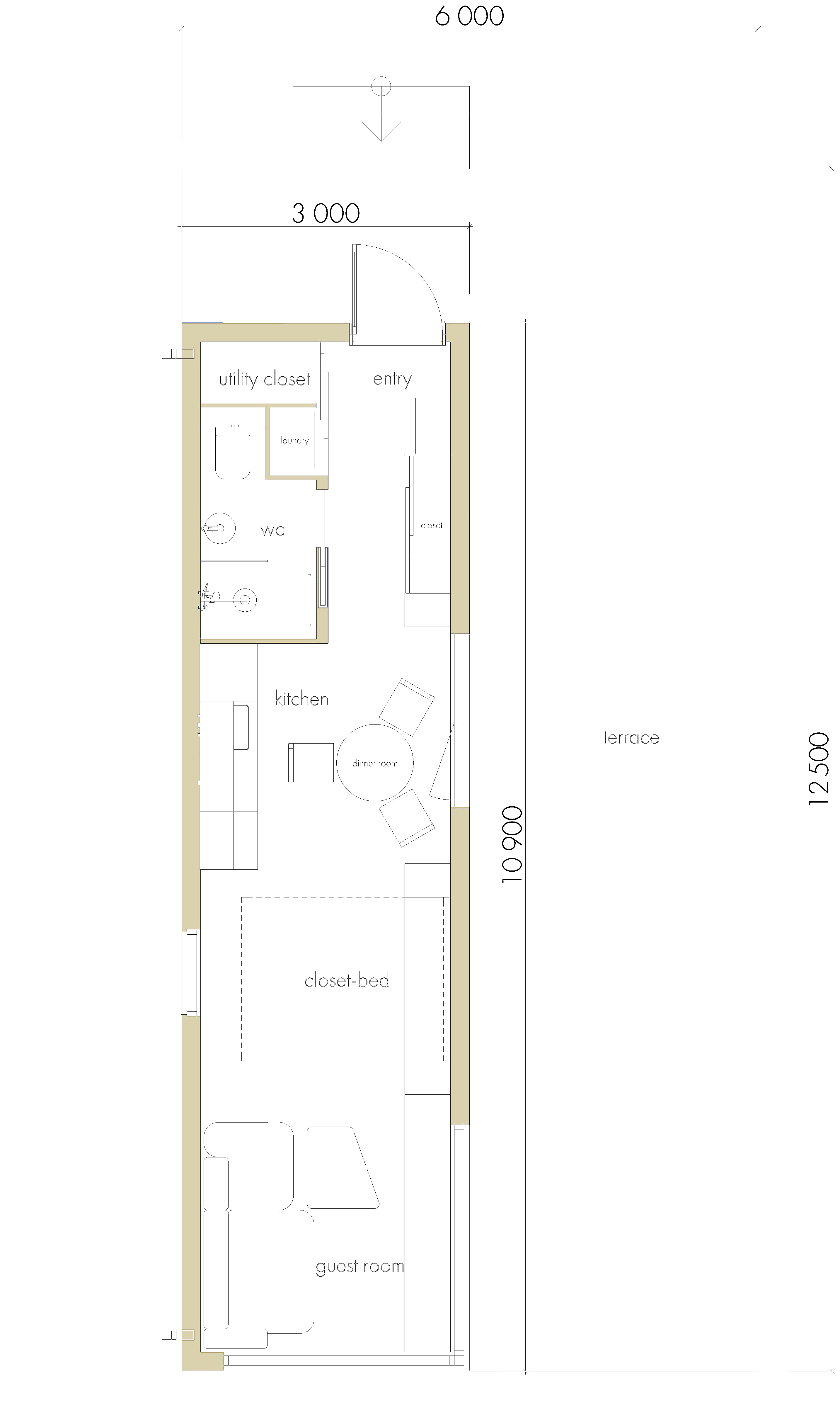 27 平模块化房屋室内设计-5