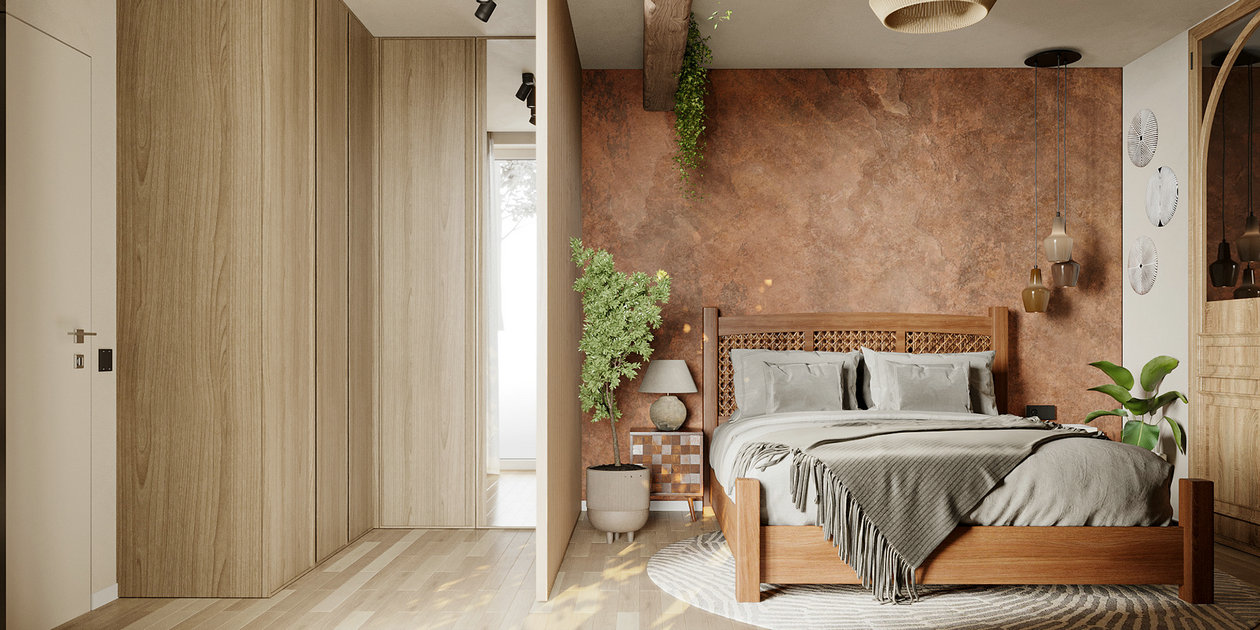 波兰 113㎡波西米亚风住宅设计-9