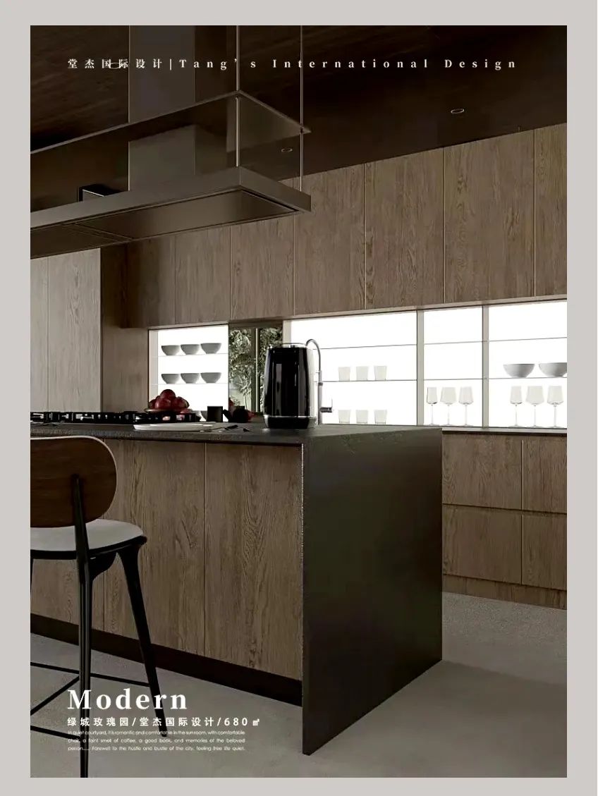 T.ID堂杰案例|680㎡独栋别墅现代风，开放式设计让空间更通透~-17