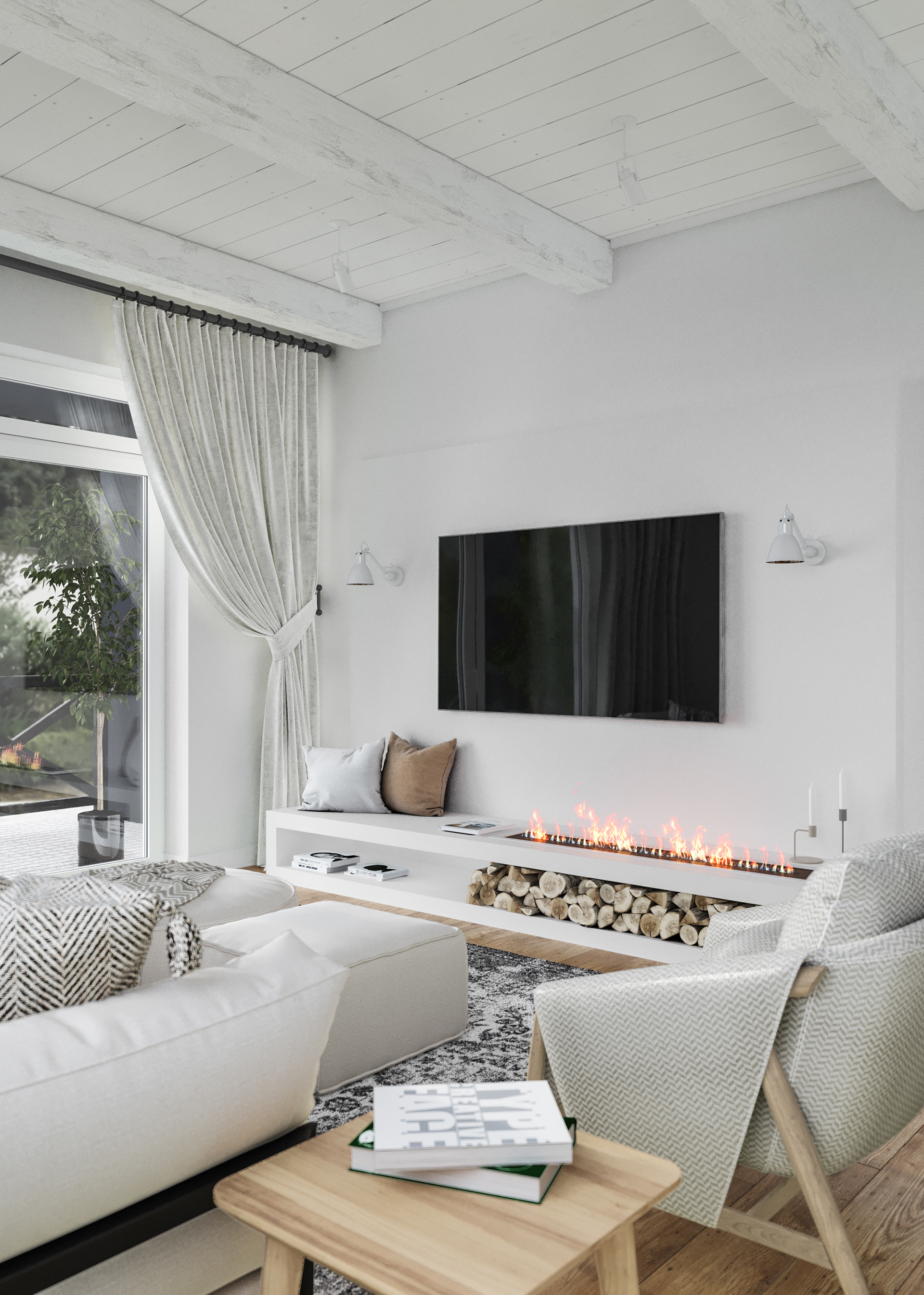 Guryevskaya Sloboda 村 3 号住宅室内设计丨Sergey Kachalov-6