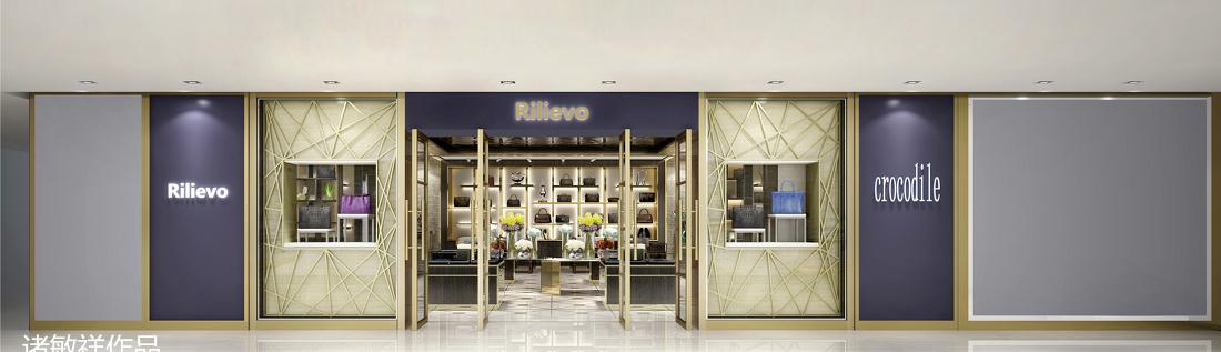 广东湾鳄世家皮具三元里旗舰店室内设计-1