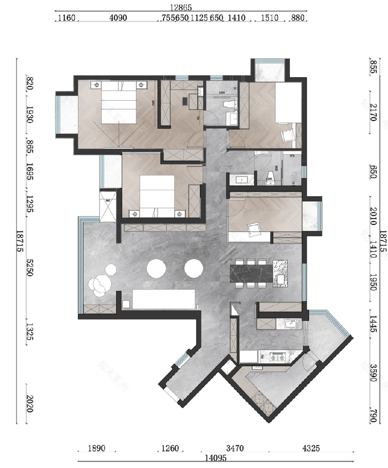 世纪江尚 · 现代温馨家居空间设计丨许周设计-30