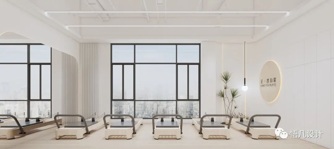 奶油系运动空间 · 温柔治愈的普拉提场馆设计丨中国深圳丨悟几设计-27