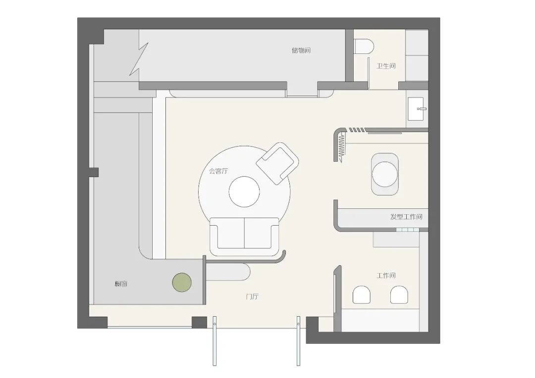 淄博沿街商铺素人形象管理机构设计丨中国淄博丨云上译舍空间设计-21