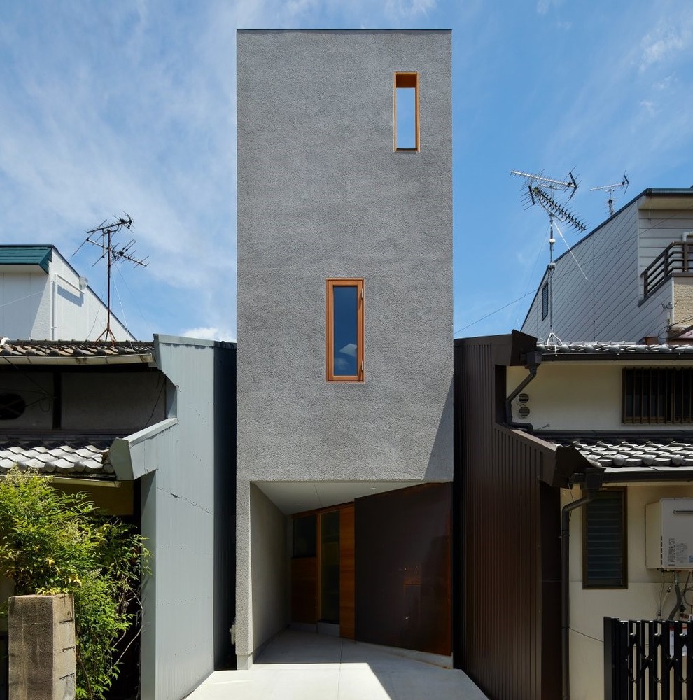 大阪密集住宅区的三层展示空间楼梯屋-24