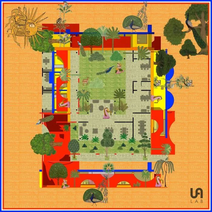 印度多层空间绿色办公室-76