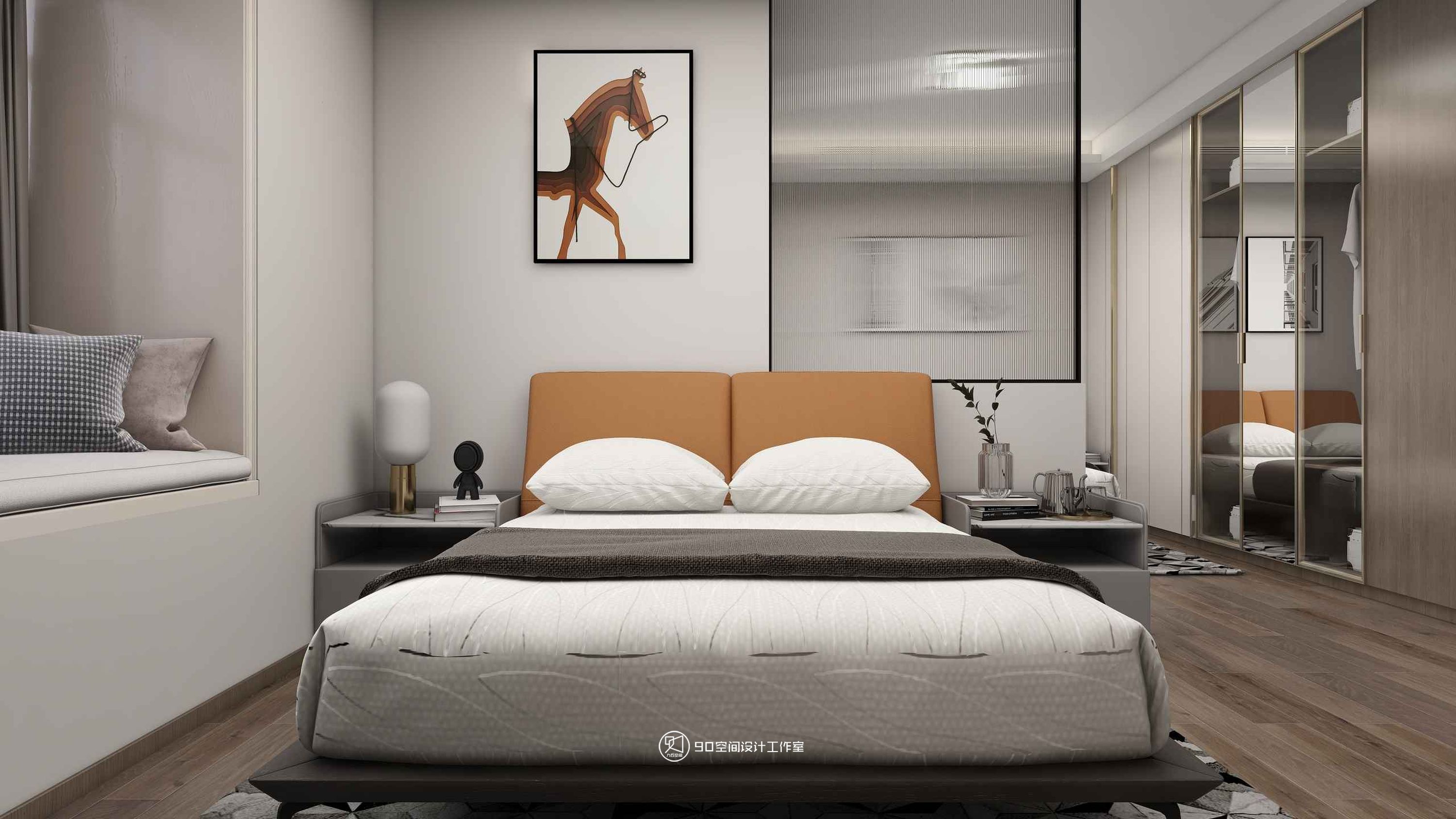 理想 · 185 平方现代奶油色调空间设计-33