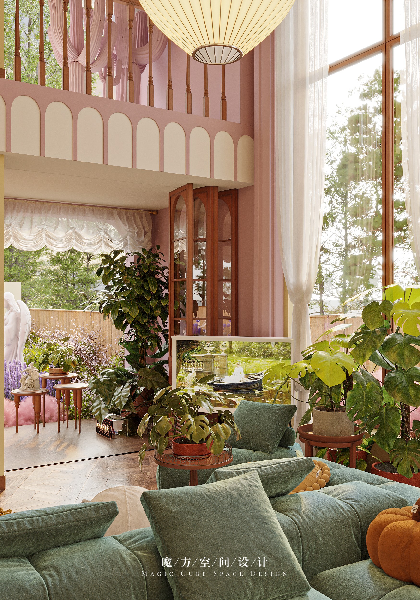 大连•法式复古别墅设计丨中国大连丨魔方空间设计-28