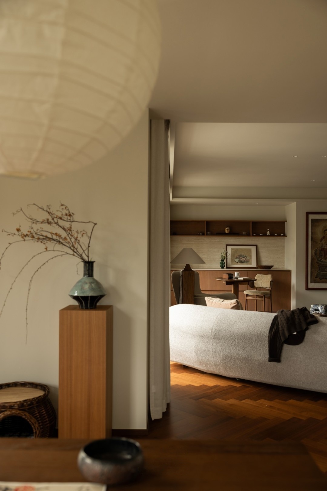 拾光悠然设计  移步异景的东方美学独居住宅设计-11