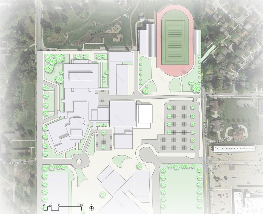 美国Jefferson高中游泳馆-29