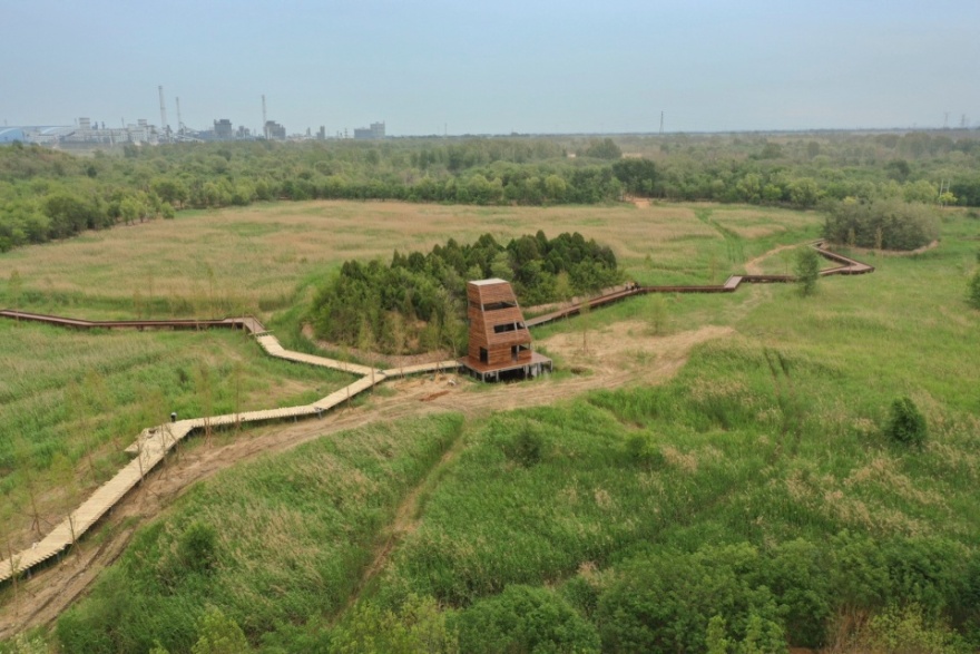 芦苇廊,观鸟屋等·邢襄生态园景观建筑系列丨中国河北丨北林风景建筑研究中心 段威工作室,上海领沃园林设计事务所 李工作室-112