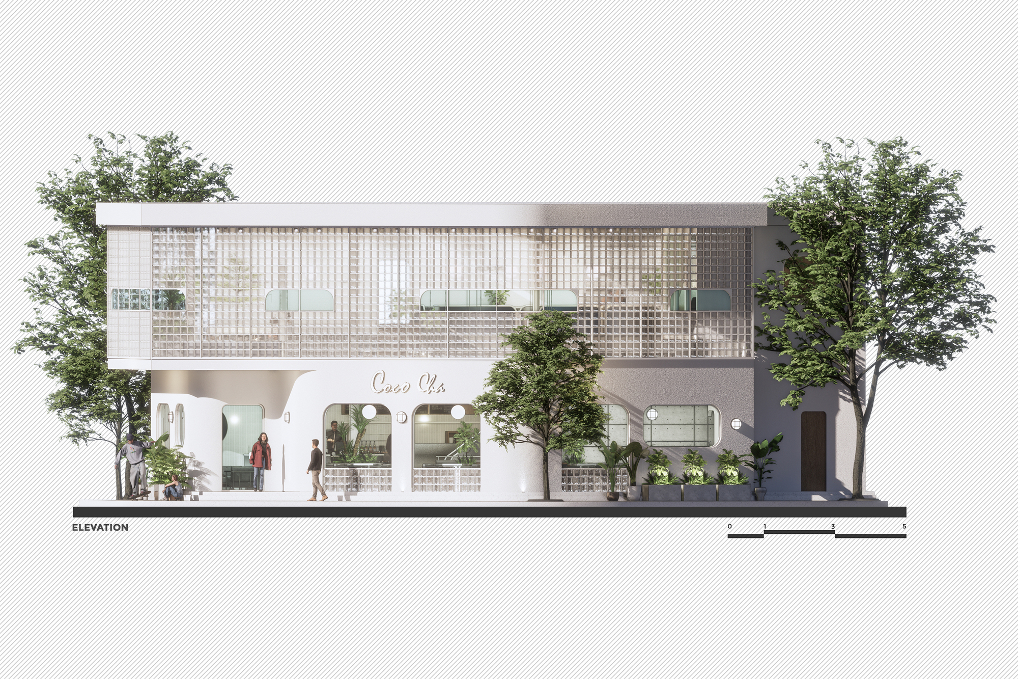 CoCo Cha 台湾茶和咖啡 – 白灯笼 | PT Arch Studio | 2023 | 越南-25