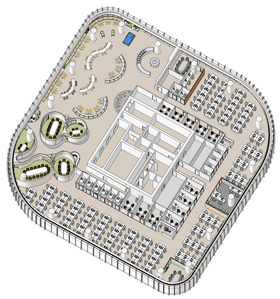梯度与适度·陆家嘴某资产管理公司室内设计丨中国上海丨HCCH合尘建筑-33
