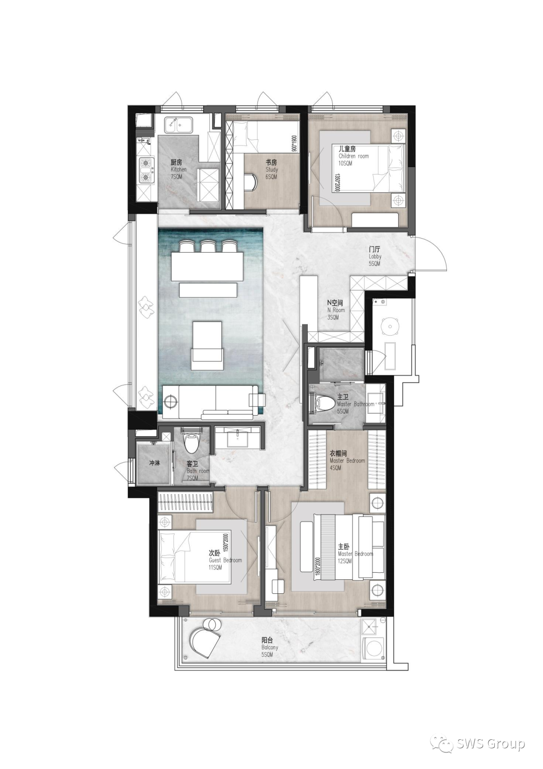 杭州绿城湖上春风样板房丨中国杭州丨SWS Group-119