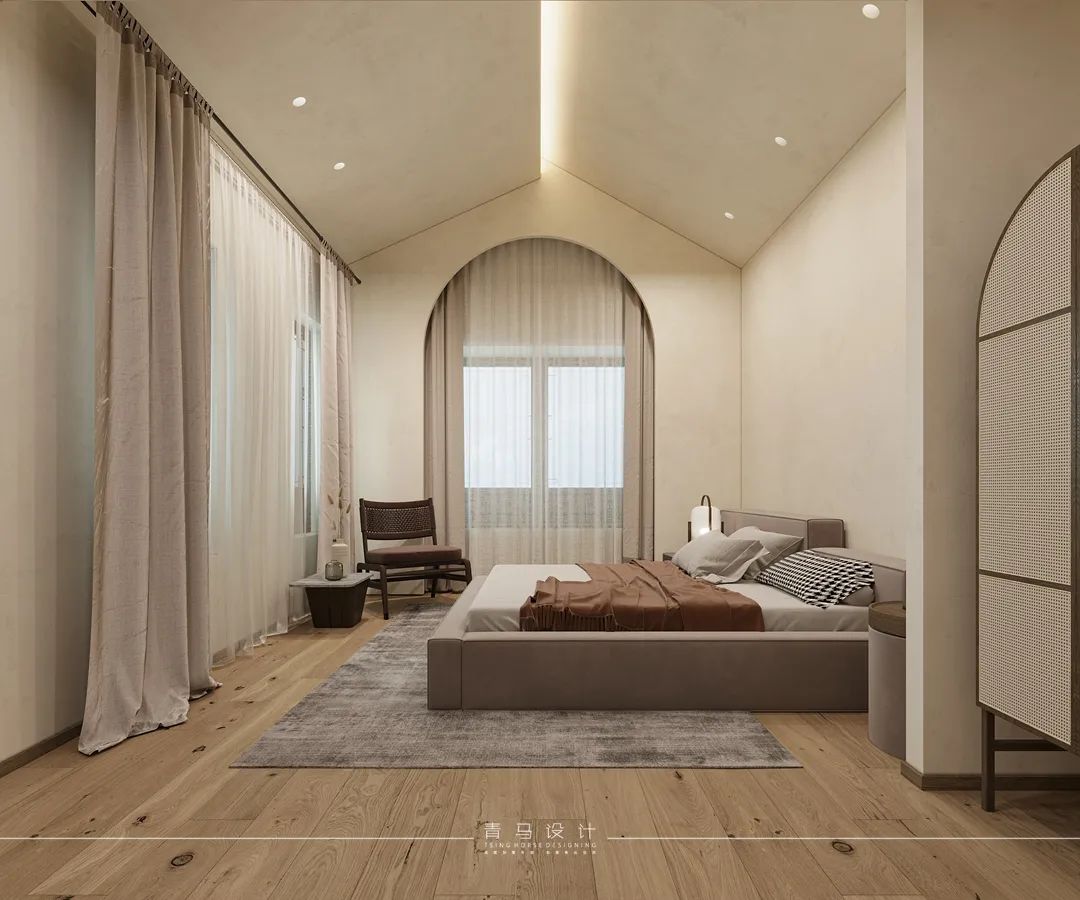 融创揽月府·赵志远设计·现代侘寂风格·380㎡合院丨青马别墅空间设计-88