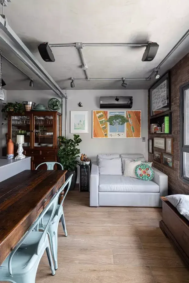 32m2 巴西小公寓的混搭设计魅力-4