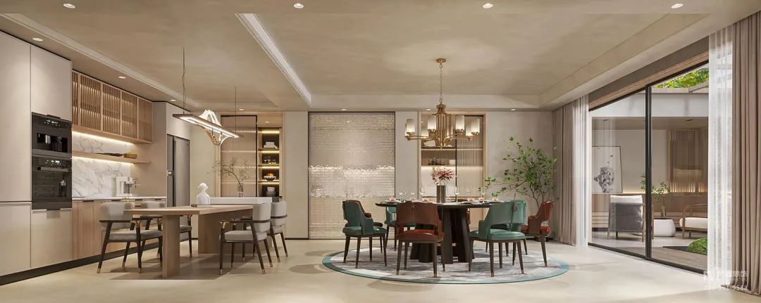 金色宝坻 480m²新中式诧寂风丨中国上海丨上海尚层别墅装饰第一运营中心-28