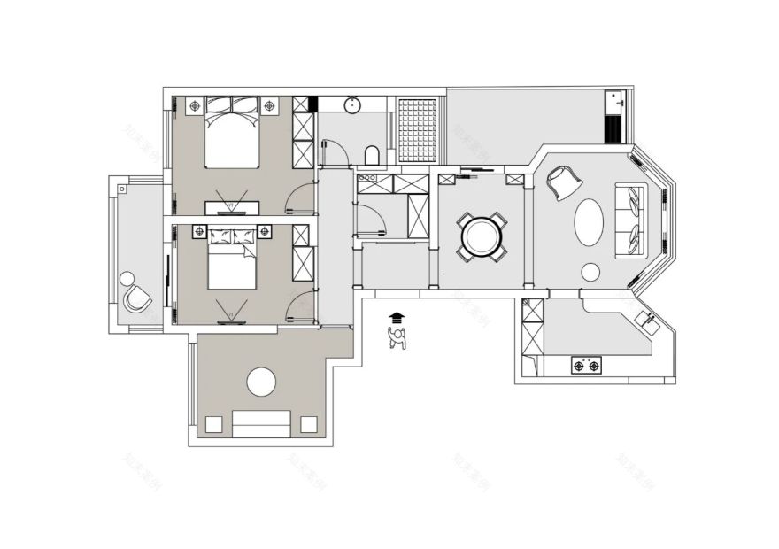 藏红元素融入法式风格,缔造浪漫和谐家居-3