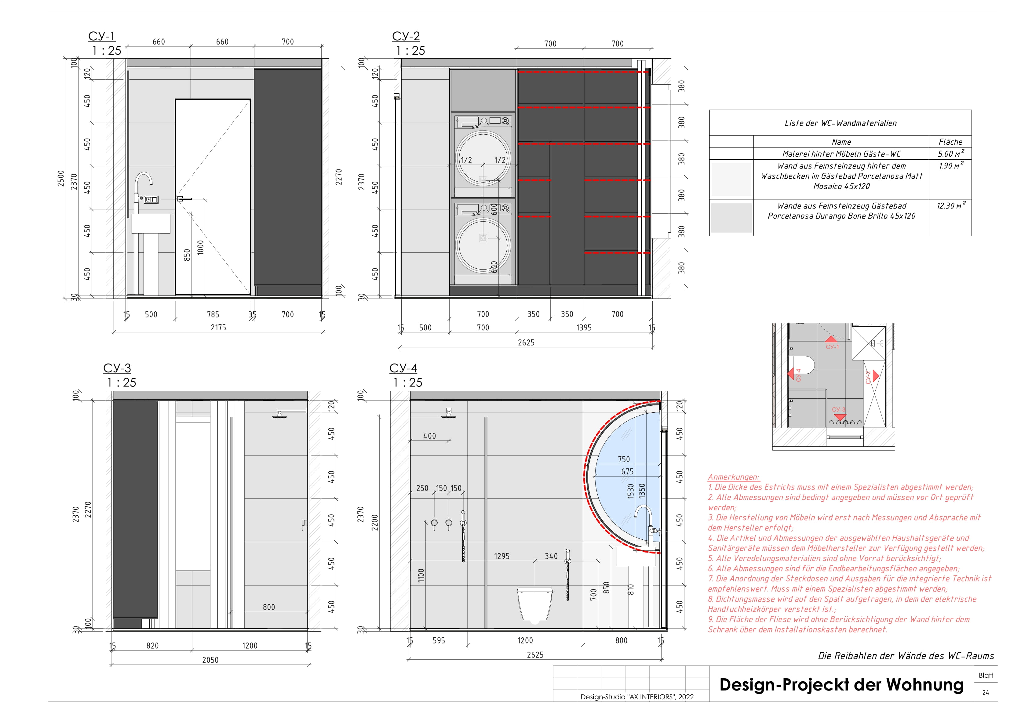 Drawings of an apartment in Germany-23
