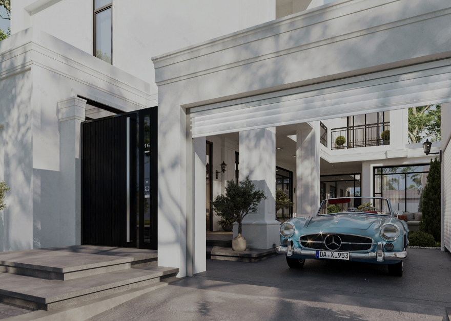 新古典主义别墅外观丨Sketch Design-14