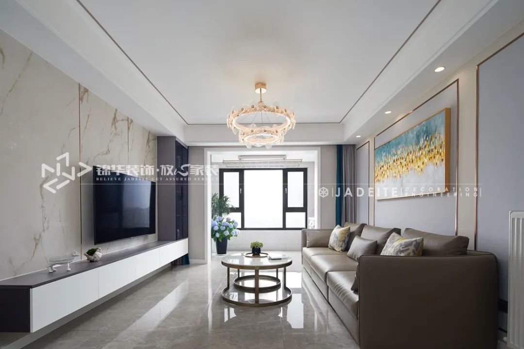 第一国际 116㎡现代轻奢空间设计丨锦华装饰-21