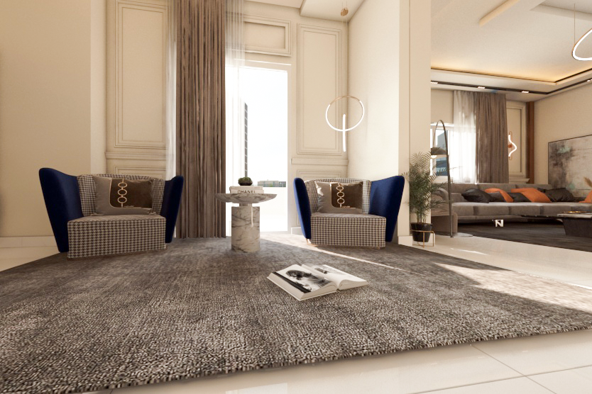 neaclassic living area design-4