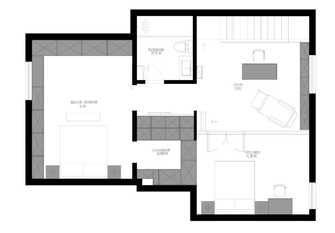北京挑高阁楼改造,90㎡变 200㎡,设计师如何玩转空间魔法?-11