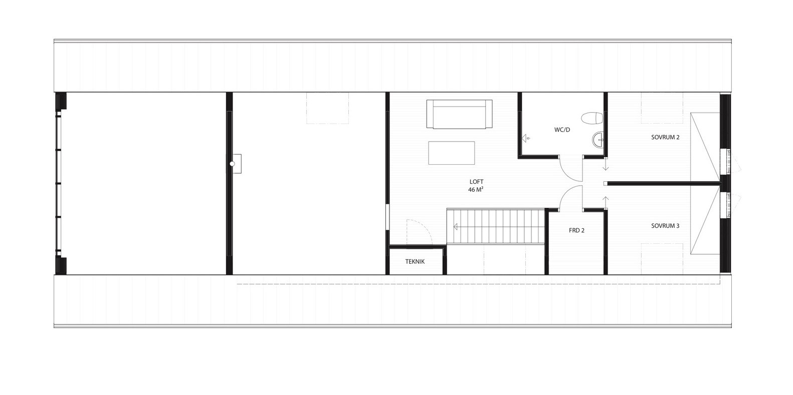 瑞典南部村庄小屋，自然融入与功能并重的室内设计-20