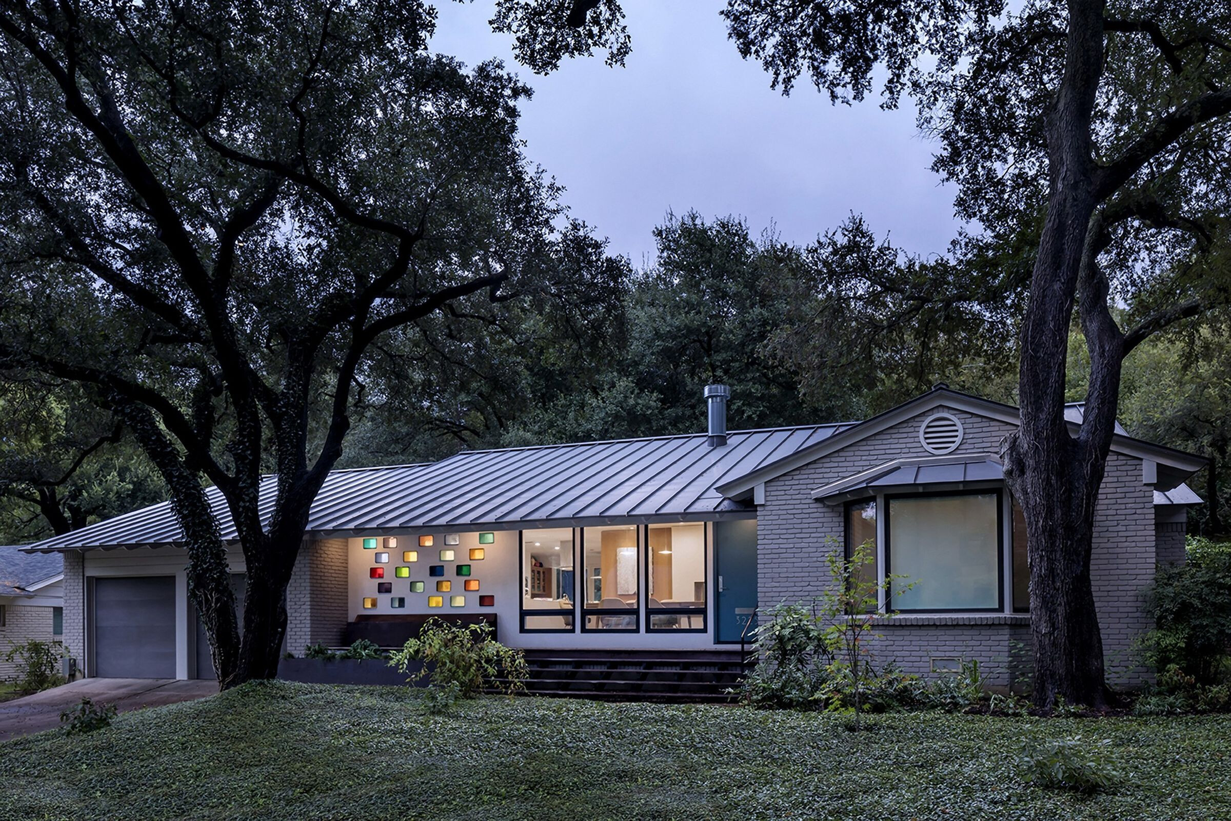 舞动玻璃音符的私人住宅-20