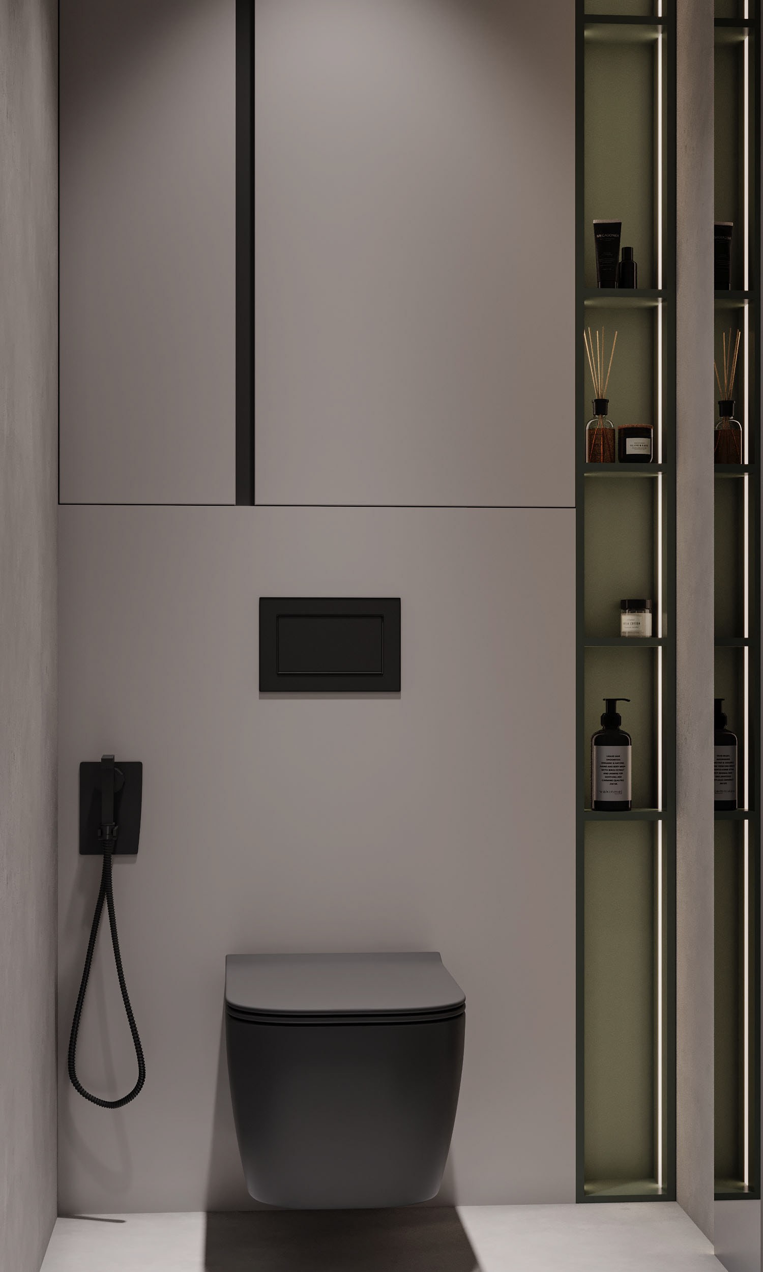 高级灰+绿色 打造出极致舒服的家-17