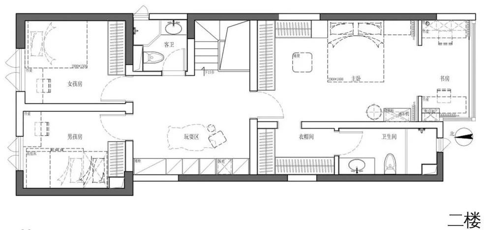 两道弧线串联起来的家，重新定义功能  理居设计-34