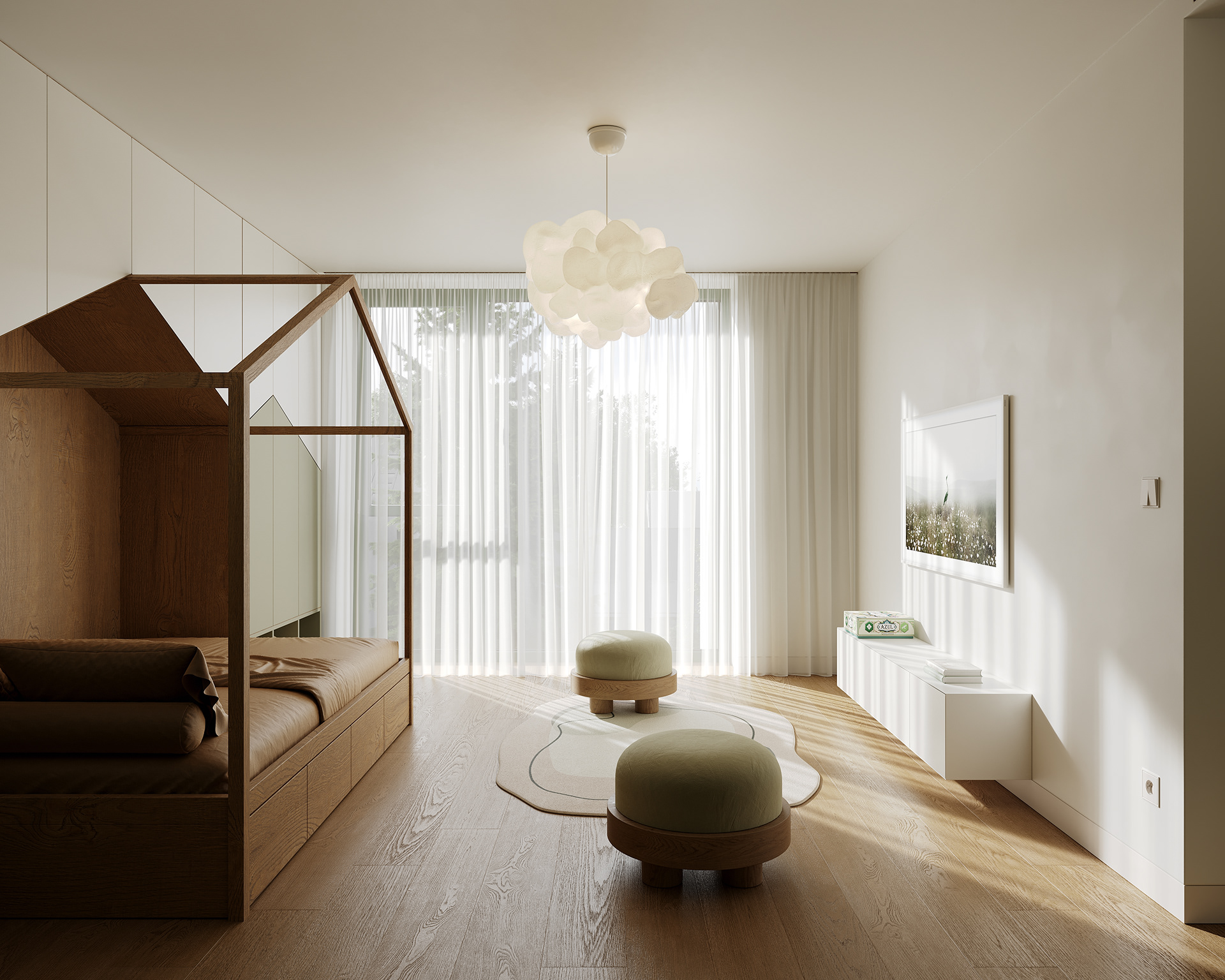 PRL时代典型波兰立方体房屋室内改造-30