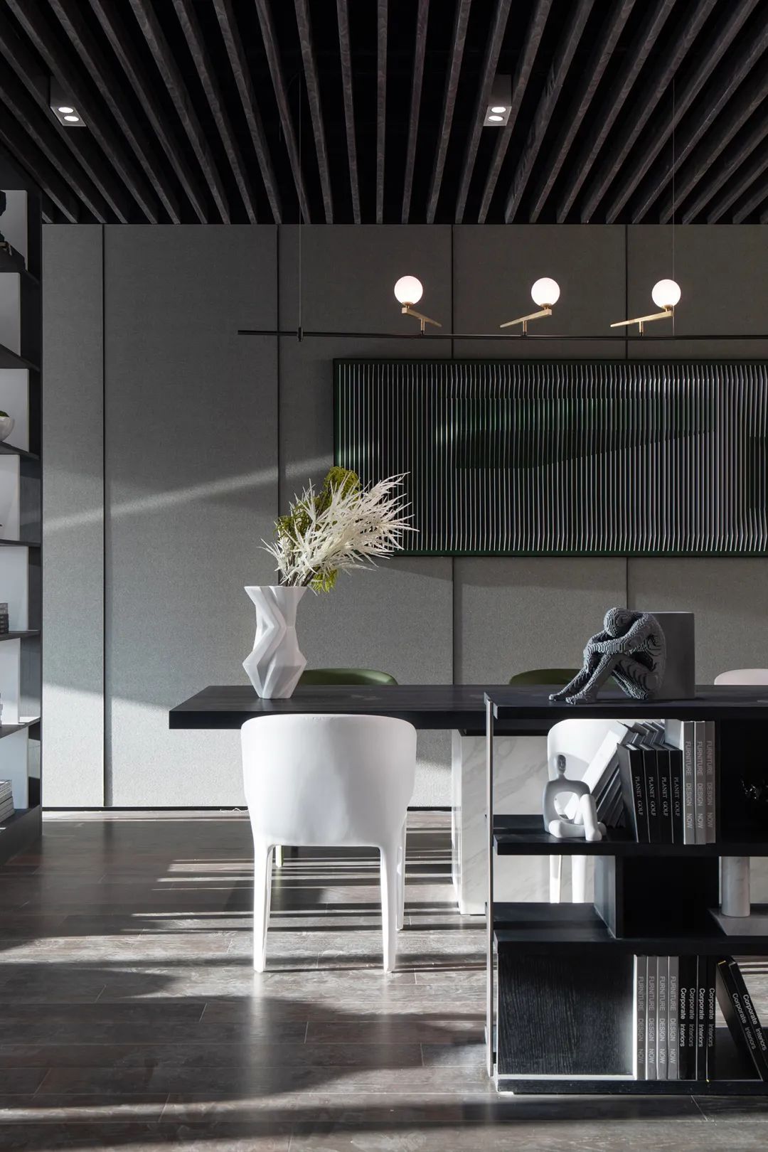 融创南昌·玖玺台销售中心 | 现代简约中的艺术与自然共生-108