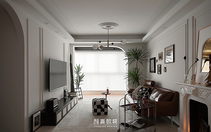 颜青软装︱经典述复古调性,予电影般质感的生活缩影丨中国杭州-12