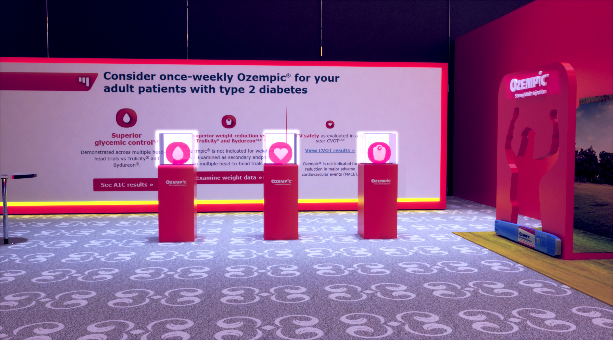 Ozempic Egypt - UAE - exhibition stand booth design-15